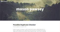 Desktop Screenshot of masonpawsey.com