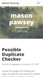 Mobile Screenshot of masonpawsey.com