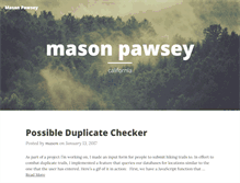 Tablet Screenshot of masonpawsey.com